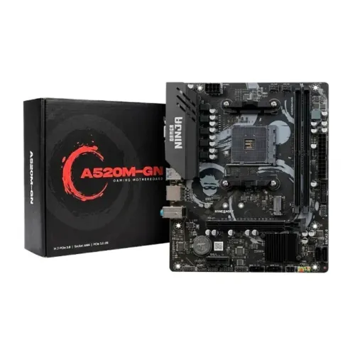 Placa Mãe | Gamer Ninja A520M | Chipset A520 | AMD AM4 | M-ATX | DDR4
