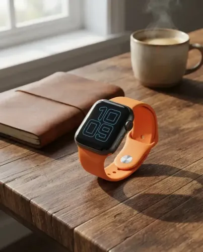 Apple Watch Se 3 40mm Alumínio, Pulseira Silicone Laranja