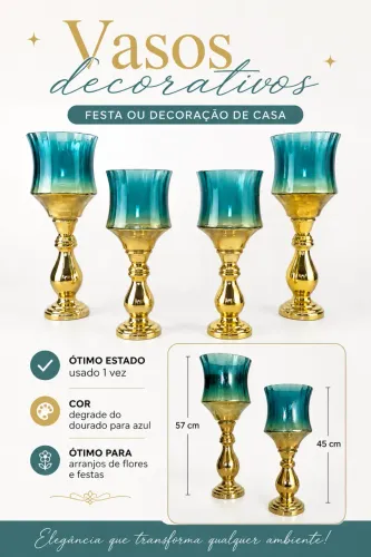Vasos decorativos (festas e arranjos)