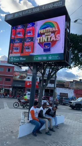 Painel de led com estrutura PH10 - Tamanho 3x2
