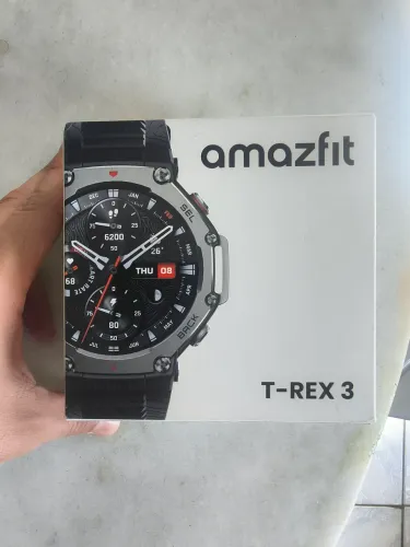 Smartwatch amazfit t rex 3 preto - novo