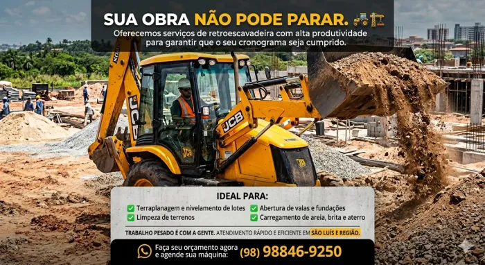 Aluguel de Retroescavadeira