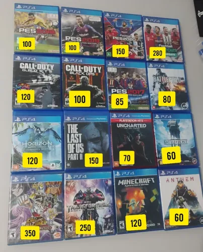 Lote jogos Ps4