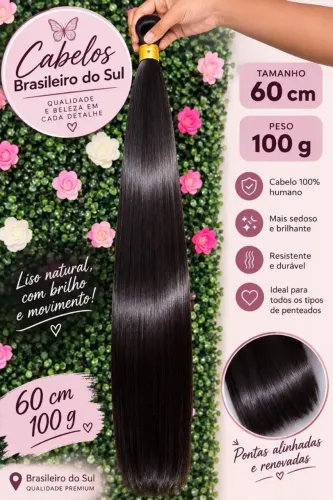 Cabelo 100% humano do sul 