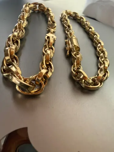Pulseira de ouro 18k procedência garantia eterna