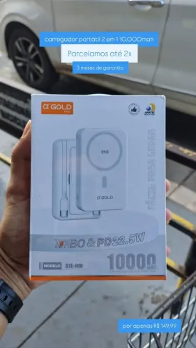 carregador magnetico 2 em 1