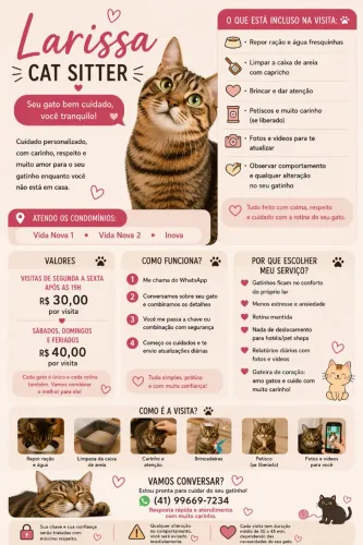 CAT SITTER - Larissa - Ponta Grossa