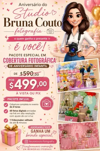 Super oferta cobertura Fotográfica em festa infantil