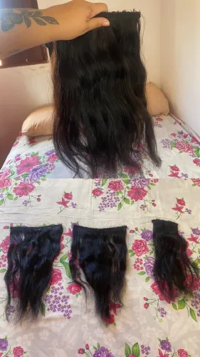 Mega hair na tela 