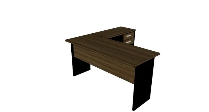 Mesa Escritório em L 1,50x1,50 chapa 25mm - NOVAS