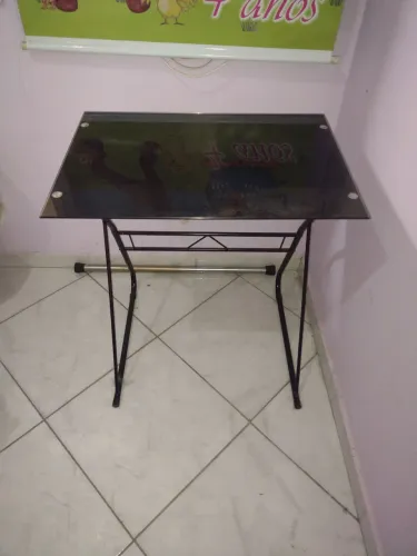 Mesa tampo de vidro