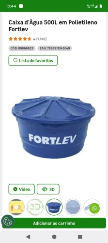 Caixa de água fortlev