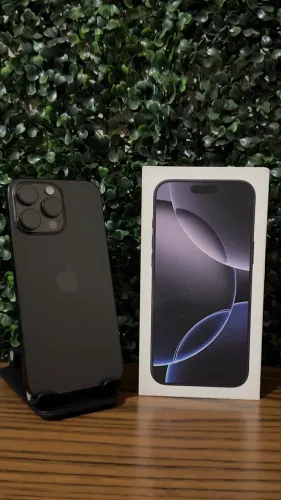 iPhone 16 Pro Max 256GB Preto 100% Completo Impecável