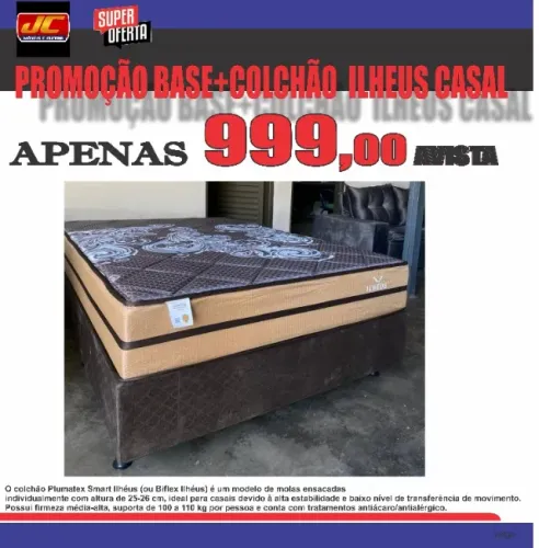 BASE E COLCHÃO ILHEUS CASAL 1,38