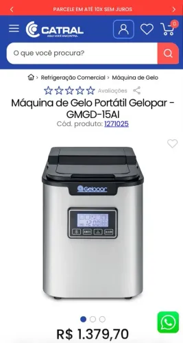 Máquina de gelo Galopar GMGD