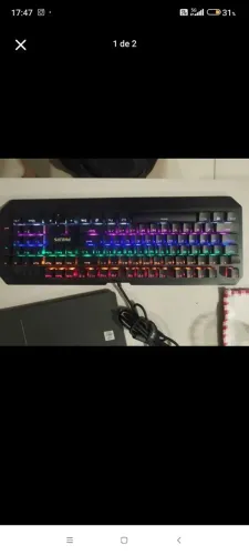 Teclado mecânico passo cartão.