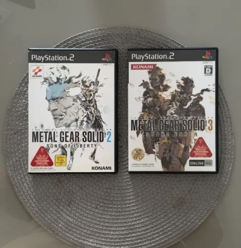 Metal Gear Solid 2 + 3 PS2 Originais Completos NTSC-J (Japonês)