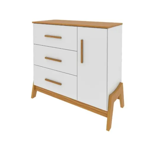 Comoda Guti Retro, 100% MDF - Peroba