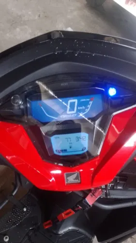 Honda elite 125 vermelho 2025 vai 2 capacete2
