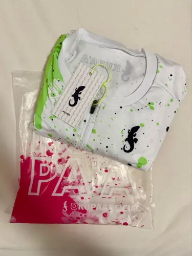 Macaquinho de Triathlon Kupaa AERO - GREEN INK (Branco, M) NOVO