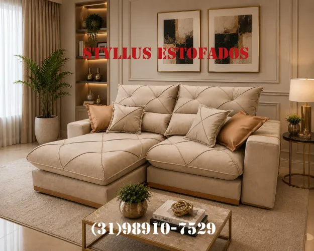 Sofá retrátil PREMIUM com molas ensacadas