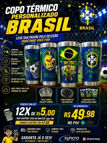 Copo Personalizado Brasil