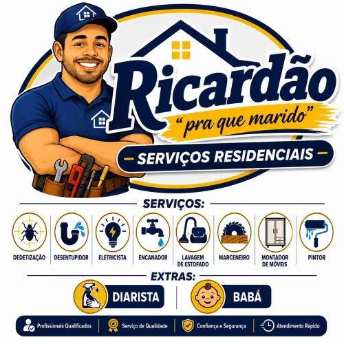 Serviços de manutenção e reparos e diariastas e babás