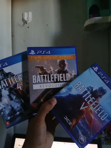 Jogos PS4 Battlefield 1, 4 e V Mídia Física Original