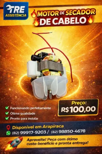 Motor secador de cabelo 