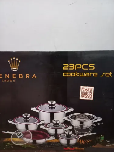 Jogo de panelas com 23 peças novo