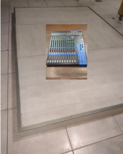 Palco Modular Praticável Emborrachado 3 Peças (Total 7,26m²) - Pronto Uso
