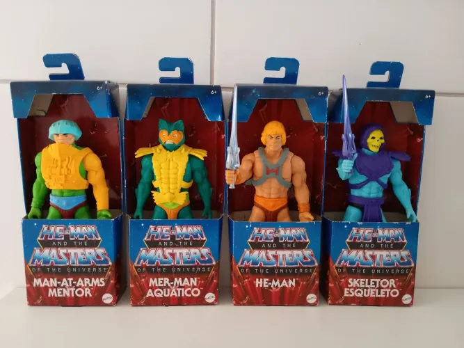 Kit 4 Figuras He-man Masters Of The Universe Mattel Na Caixa Apenas R$850