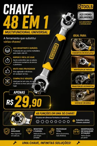 Chave combinada 48 em 1