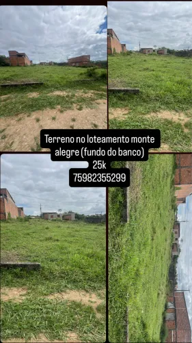 TERRENO NO LOTEAMENTO MONTE ALEGRE ( TERRENO COM DECLIVE)