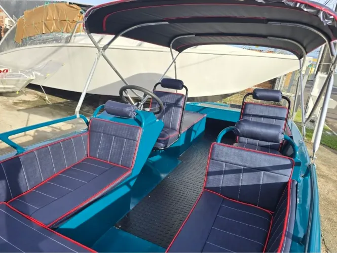 Lancha em alumínio naval soldado super esportiva