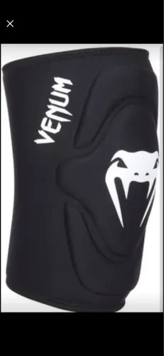 Joelheiras Venum Kontact Lycra/gel, preto, médio/grande