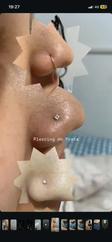Piercing de Prata 60$ (Não faço perfuração)