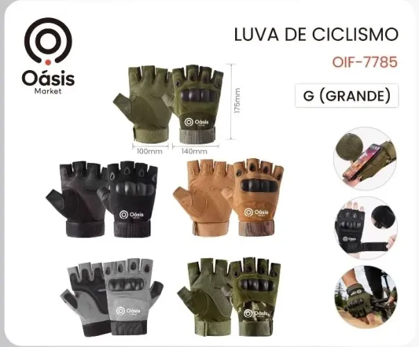 Luva de ciclismo moto par qualidade OIF-7785