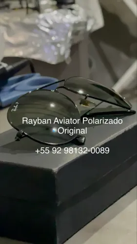 ÓCULOS RAY-BAN PRETO POLARIZADO ORIGINAL