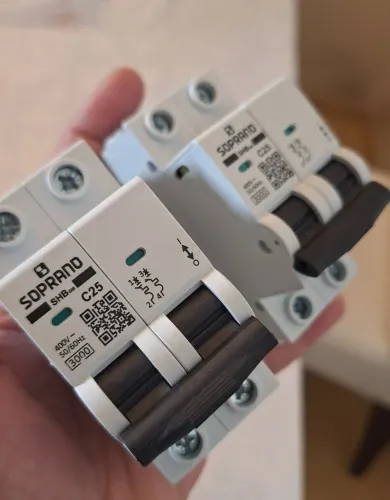 Disjuntor Din Bipolar 25a 3ka Curva C - Soprano