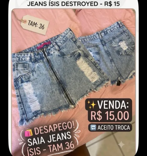 Saia jeans