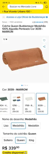 Sofá 02 lugares retrátil com colcha queen marrom inclusa. Não entrego.