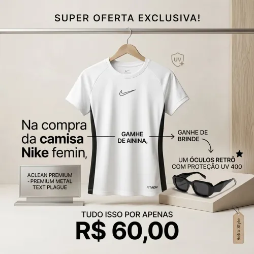 Camisa Dryfit feminina + brinde