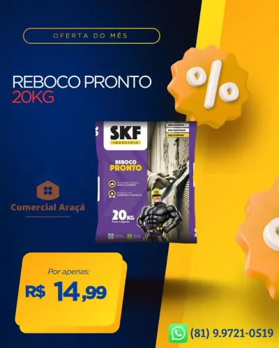 Reboco pronto 20KG SKF