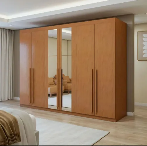 Guarda-roupa casal com espelho novo