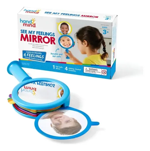 Hand2mind See My Feelings Mirror, Play Therapy Toys, Mind...