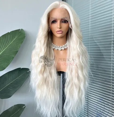 Full lace /katia platinada /70 cm / Perucas Martinez