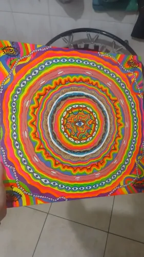 Quadro 50x50 Djembe Tambor Atabaque Daime Ayahuasca