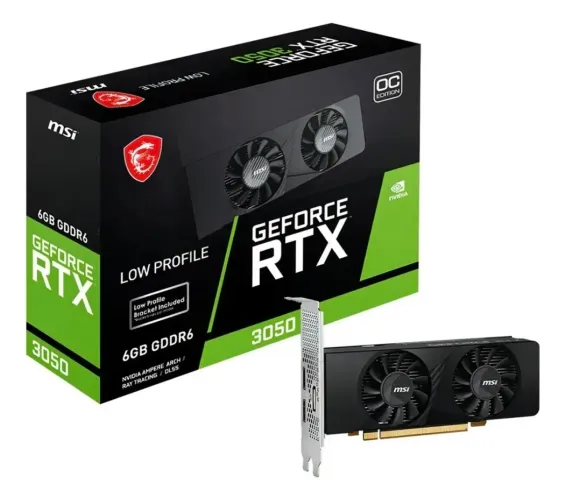 RTX 3050 6GB LP Nova e Lacrada