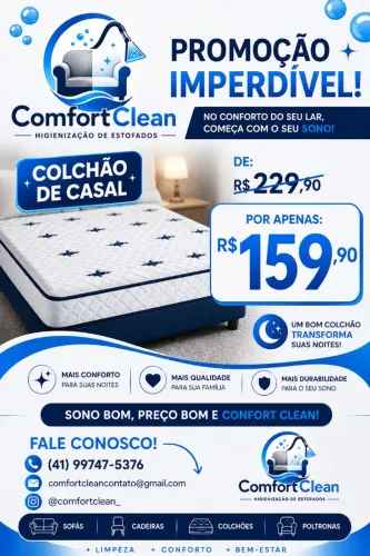 Higienização colchão de casal